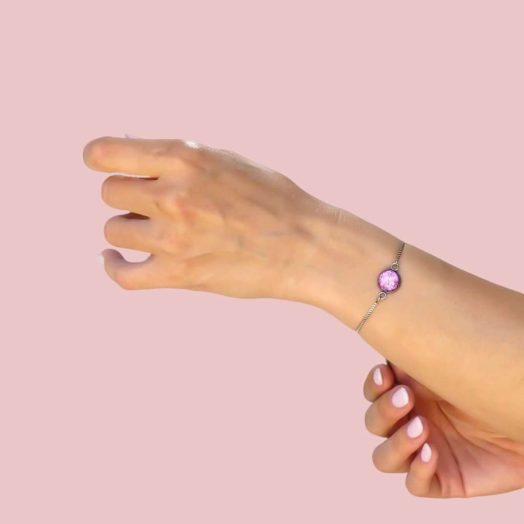 Microcosmoses BRACELET STEEL BRACELET PARME ~ LIGHT GREEN | ST. STEEL | PERFECT FIT | REFLET