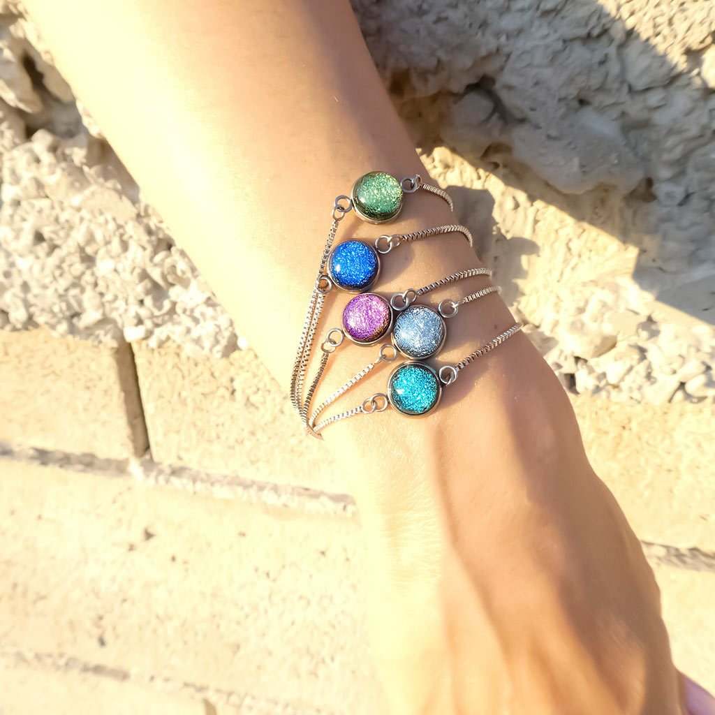 Microcosmoses BRACELET STEEL BRACELET PARME ~ LIGHT GREEN | ST. STEEL | PERFECT FIT | REFLET