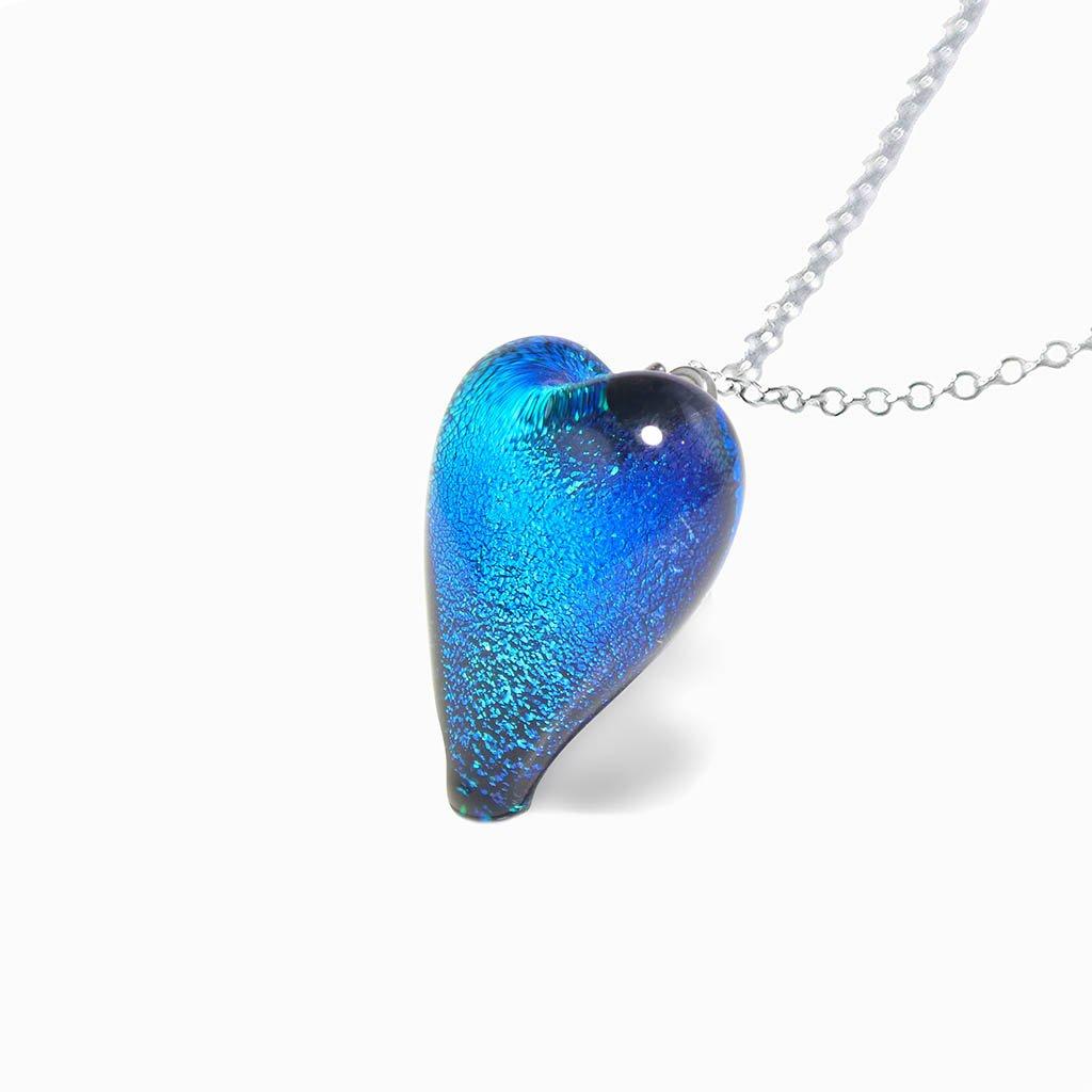 Microcosmoses NECKLACE NECKLACE TURQUOISE ~ NIGHT BLUE | HEART | REFLET